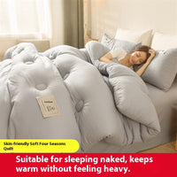 HKM-419027 Double Thick Cotton Duvet Insert - All Seasons, Various Sizes & Colors Available
