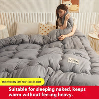 HKM-419027 Double Thick Cotton Duvet Insert - All Seasons, Various Sizes & Colors Available