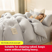 HKM-419027 Double Thick Cotton Duvet Insert - All Seasons, Various Sizes & Colors Available