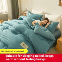 HKM-419027 Double Thick Cotton Duvet Insert - All Seasons, Various Sizes & Colors Available