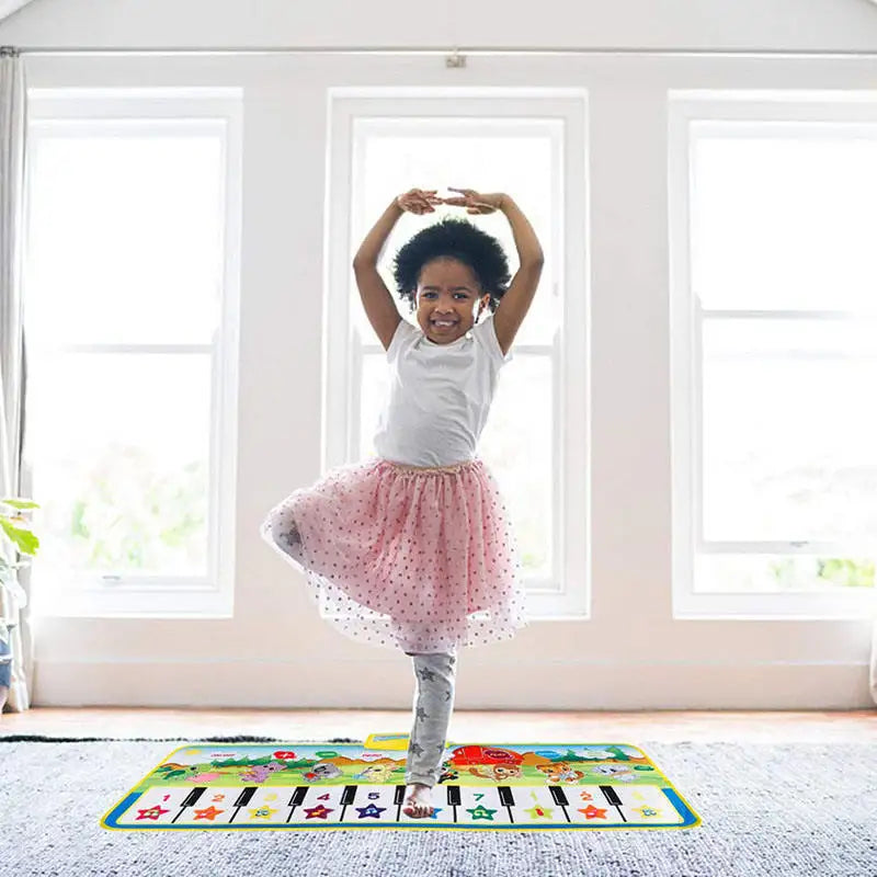 HKM-419027 Multifunctional Music Carpet for Kids - Educational Piano Play Mat 100x36cm