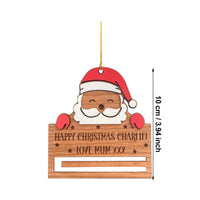 HKM-419155 Wooden Snowman Figure - Festive Christmas Decoration, 10cm
