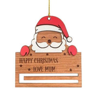 HKM-419155 Wooden Snowman Figure - Festive Christmas Decoration, 10cm