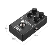 HKM-419219 Chorus Digital Monoblock Effect Pedal with 1/4" Mono Input and Output - Compact Metal Design