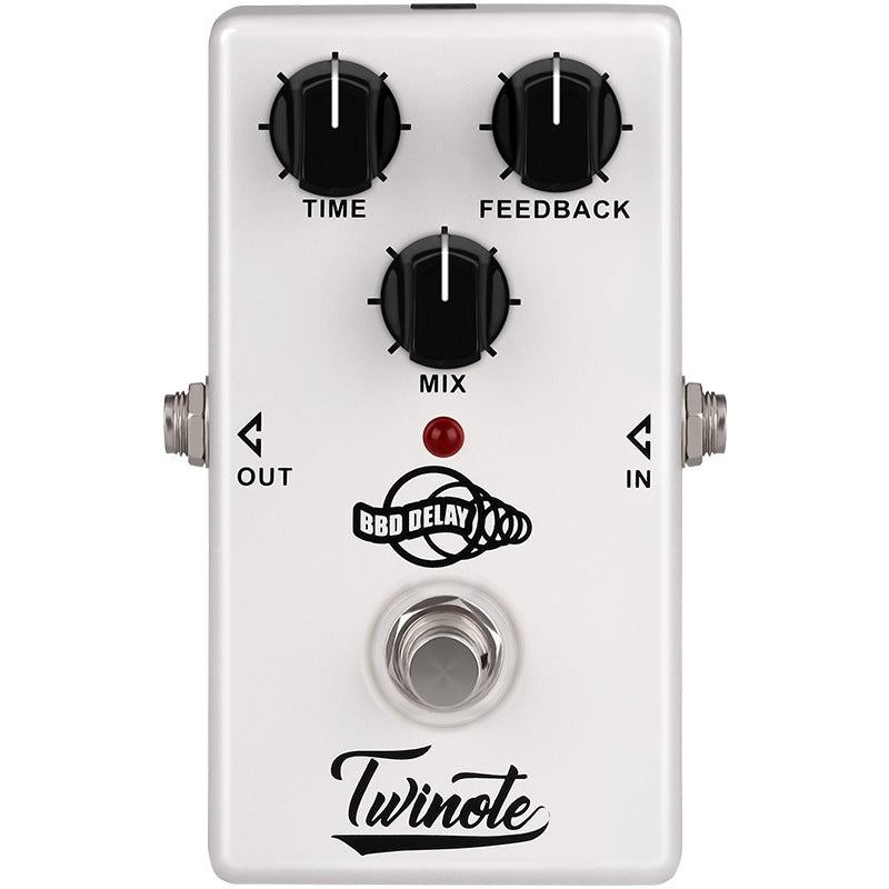 HKM-419219 Chorus Digital Monoblock Effect Pedal with 1/4" Mono Input and Output - Compact Metal Design