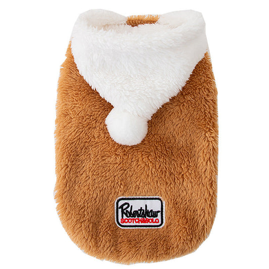 HKM-419283 Korean Style Hooded Sweater for Dogs in Arctic Velvet - Small Size Available