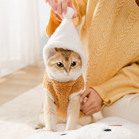 HKM-419283 Korean Style Hooded Sweater for Dogs in Arctic Velvet - Small Size Available