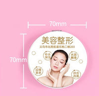 HKM-419347 Double-Sided Portable Leather Mirror in Square, Love, Round, Oval, and Rectangular Shapes