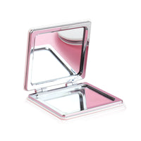 HKM-419347 Double-Sided Portable Leather Mirror in Square, Love, Round, Oval, and Rectangular Shapes