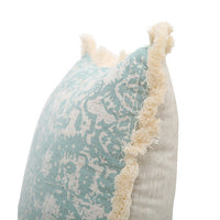 HKM-419411 Modern Printed Woven Tufted Pillow Cushion Cover in Cotton and Linen Blend