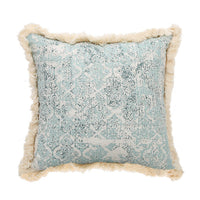 HKM-419411 Modern Printed Woven Tufted Pillow Cushion Cover in Cotton and Linen Blend