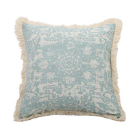 HKM-419411 Modern Printed Woven Tufted Pillow Cushion Cover in Cotton and Linen Blend
