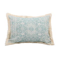 HKM-419411 Modern Printed Woven Tufted Pillow Cushion Cover in Cotton and Linen Blend