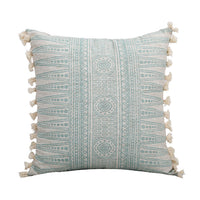 HKM-419411 Modern Printed Woven Tufted Pillow Cushion Cover in Cotton and Linen Blend