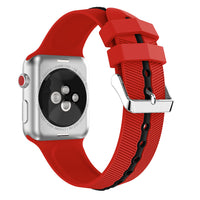 HKM-419539 Two-Color Arrow-Shaped Silicone Sports Wristband for Smartwatches and Apple Watch Compatibility