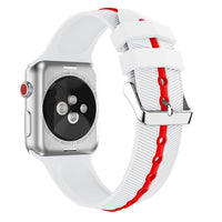 HKM-419539 Two-Color Arrow-Shaped Silicone Sports Wristband for Smartwatches and Apple Watch Compatibility