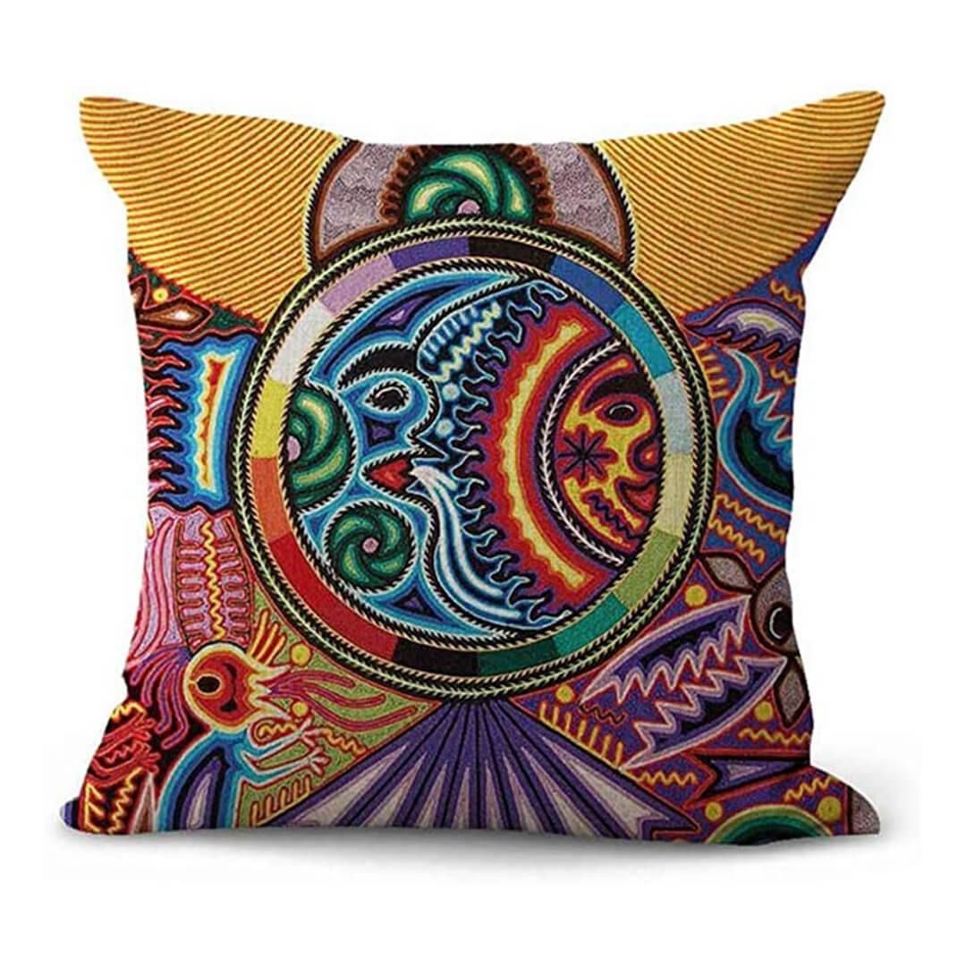 HKM-419859 Mexican Style Super Soft Cotton and Linen Pillowcase 45x45 cm