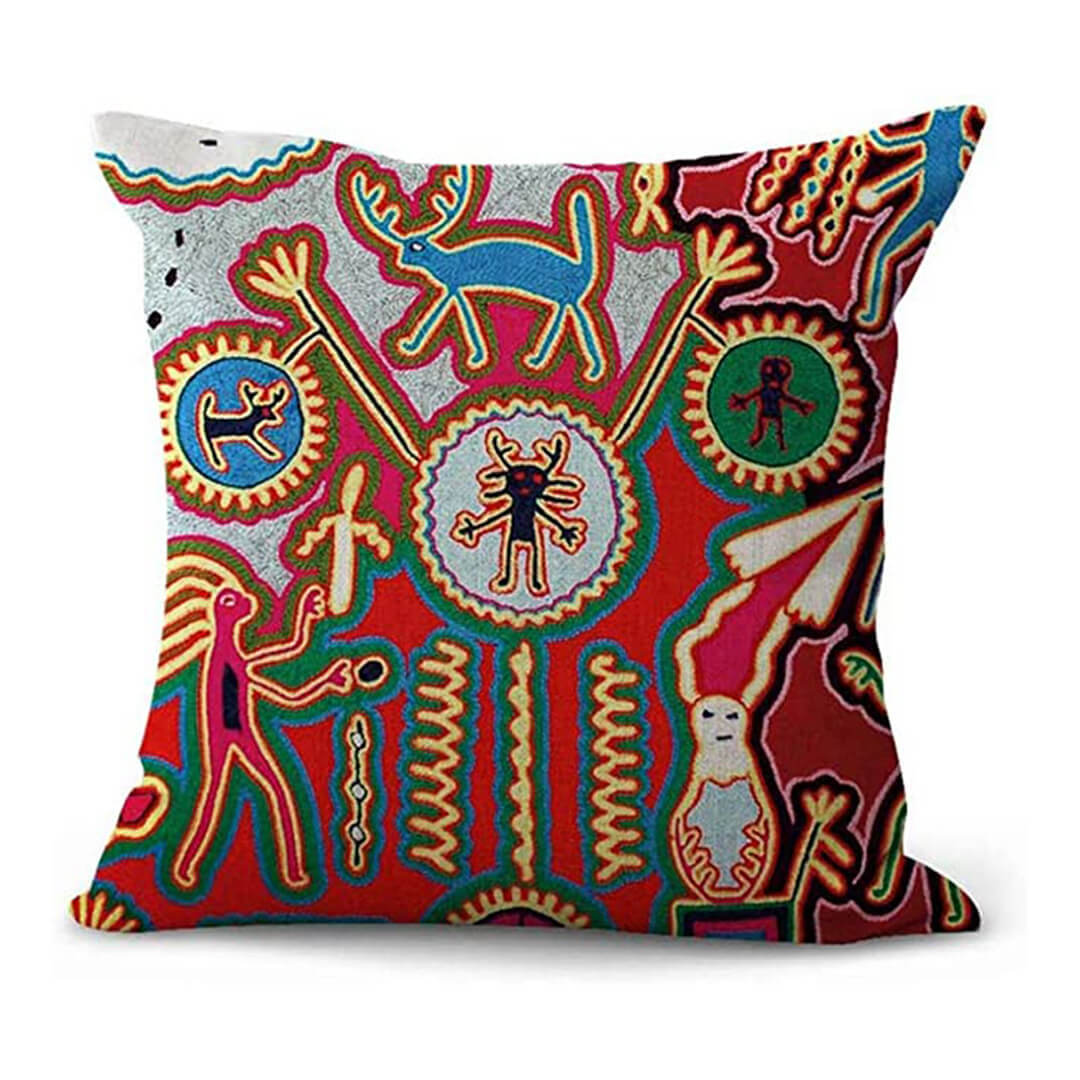 HKM-419859 Mexican Style Super Soft Cotton and Linen Pillowcase 45x45 cm
