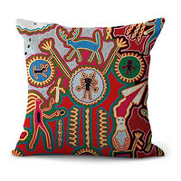 HKM-419859 Mexican Style Super Soft Cotton and Linen Pillowcase 45x45 cm