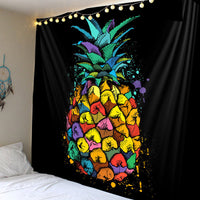 HKM-419859 Polyester Family Hanging Cloth with Floral and Leaf Patterns - Machine Washable Tapestry for Home Decor