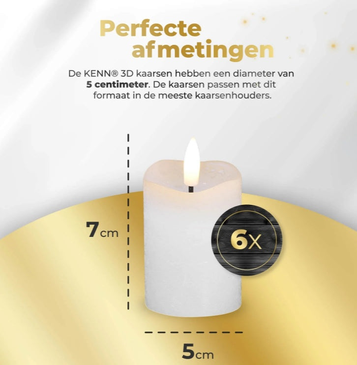 HKM-419987 Realistic 3D LED Votive Candle - Ideal for Home Decor and Events