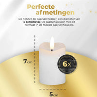 HKM-419987 Realistic 3D LED Votive Candle - Ideal for Home Decor and Events