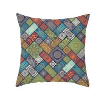 HKM-420243 Mandala Print Super Soft Peach Skin Sofa Pillowcase – 44cm x 44cm