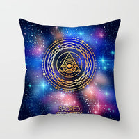 HKM-420243 Mandala Print Super Soft Peach Skin Sofa Pillowcase – 44cm x 44cm