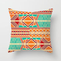HKM-420243 Mandala Print Super Soft Peach Skin Sofa Pillowcase – 44cm x 44cm