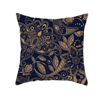 HKM-420243 Mandala Print Super Soft Peach Skin Sofa Pillowcase – 44cm x 44cm