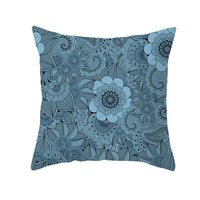 HKM-420243 Mandala Print Super Soft Peach Skin Sofa Pillowcase – 44cm x 44cm