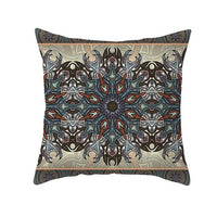 HKM-420243 Mandala Print Super Soft Peach Skin Sofa Pillowcase – 44cm x 44cm