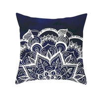 HKM-420243 Mandala Print Super Soft Peach Skin Sofa Pillowcase – 44cm x 44cm