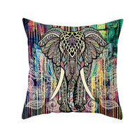 HKM-420243 Mandala Print Super Soft Peach Skin Sofa Pillowcase – 44cm x 44cm