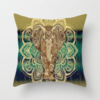 HKM-420243 Mandala Print Super Soft Peach Skin Sofa Pillowcase – 44cm x 44cm