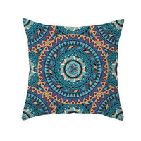 HKM-420243 Mandala Print Super Soft Peach Skin Sofa Pillowcase – 44cm x 44cm