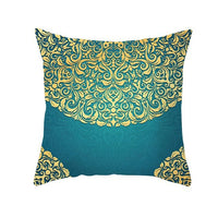 HKM-420243 Mandala Print Super Soft Peach Skin Sofa Pillowcase – 44cm x 44cm