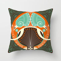 HKM-420243 Mandala Print Super Soft Peach Skin Sofa Pillowcase – 44cm x 44cm