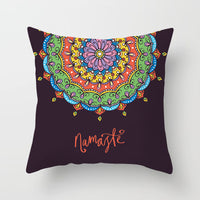 HKM-420243 Mandala Print Super Soft Peach Skin Sofa Pillowcase – 44cm x 44cm
