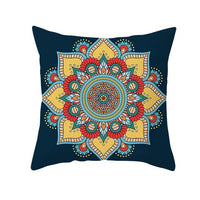 HKM-420243 Mandala Print Super Soft Peach Skin Sofa Pillowcase – 44cm x 44cm