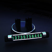 HKM-420243 Universal Multifunctional Car Phone Holder with Luminous Temporary Parking Number Plate, ABS & Silicone Material, Various Colors Available
