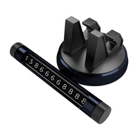HKM-420243 Universal Multifunctional Car Phone Holder with Luminous Temporary Parking Number Plate, ABS & Silicone Material, Various Colors Available
