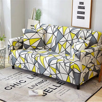 HKM-420563 Elegant Polyester Fiber Sofa Slipcover for One to Four Seat Sofas with Pillow Cases