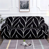HKM-420563 Elegant Polyester Fiber Sofa Slipcover for One to Four Seat Sofas with Pillow Cases