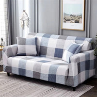 HKM-420563 Elegant Polyester Fiber Sofa Slipcover for One to Four Seat Sofas with Pillow Cases