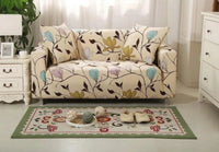 HKM-420563 Elegant Polyester Fiber Sofa Slipcover for One to Four Seat Sofas with Pillow Cases