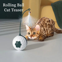 HKM-420627 Interactive USB Rechargeable Cat Teaser Stick with Irregular Motion and Sound Modes