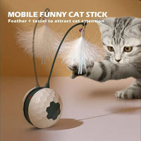 HKM-420627 Interactive USB Rechargeable Cat Teaser Stick with Irregular Motion and Sound Modes