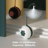HKM-420627 Interactive USB Rechargeable Cat Teaser Stick with Irregular Motion and Sound Modes