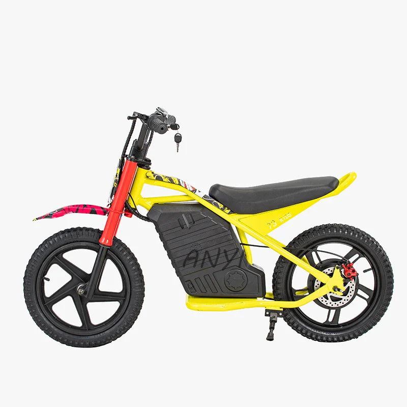 KTX-420755 Kids Electric Cross Motorcycle - 24V 350W Mini Dirt Bike with 40km/h Max Speed, Rear Disc Brake